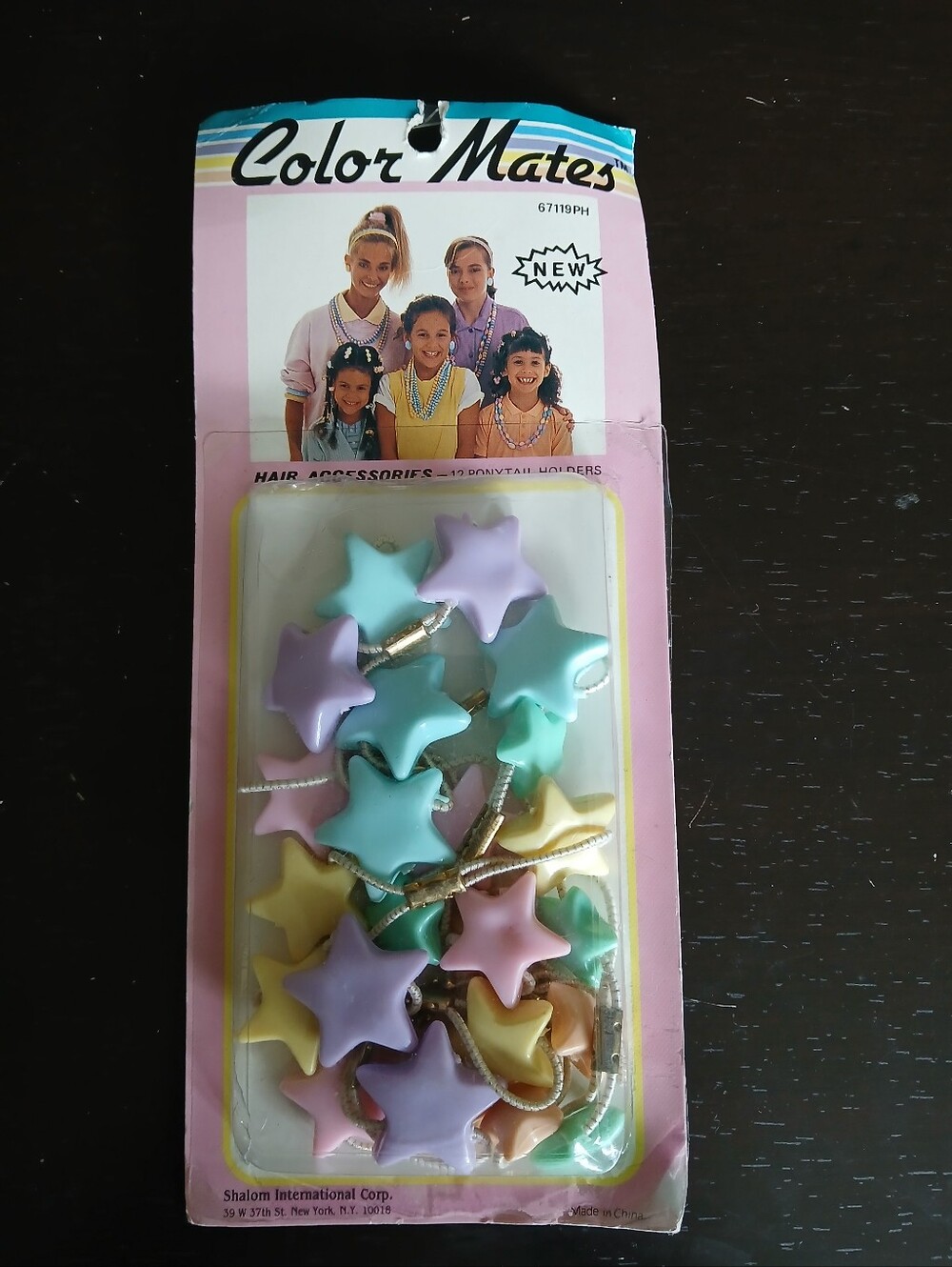 Color Mates Ponytail Holders Hair Accessories 12 pack Multi-Color